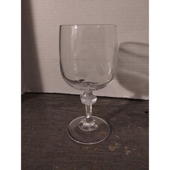 A Monogram Cristal D'Arques Durand Paris Royal Crystal Wine Glass Water Goblet - Picture 1 of 4